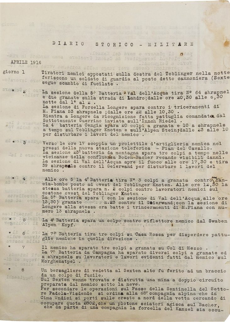 War in the high mountains