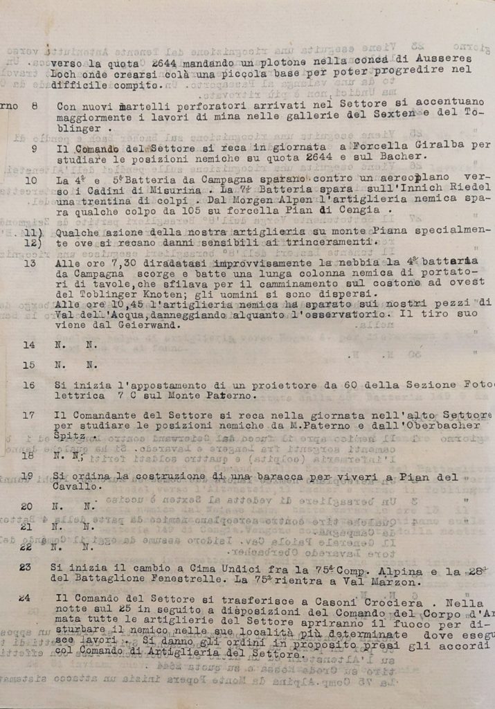 War in the high mountains