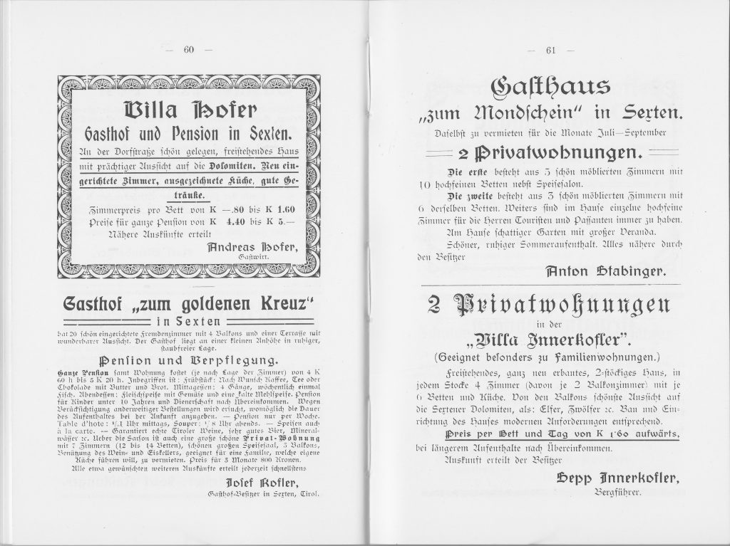 Sesto fra turismo e guerra